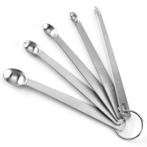 5 Pcs Stainless Steel Measuring Spoons Mini Spoon For Home Kitchen Baking Cookin - £12.77 GBP