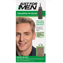 Just For Men Shampoo-In Color Mens Hair Dye with Vitamin E Sandy Blond H-10 - £10.98 GBP
