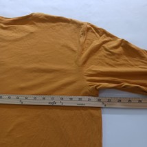 George Crewneck Men's Long Sleeve Yellow Cotton T-Shirt Size L (42-44) image 13