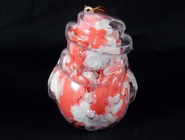 Snowman Shaped Bath Soap Ornament w/Pink &amp; Red Confetti, Floral Scent, S... - £3.87 GBP