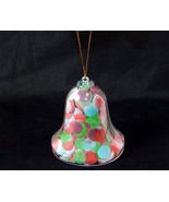 Christmas Bell Shape Bath Soap Ornament w/Colorful Confetti Discs, Flora... - $6.65 CAD