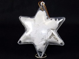 6 Point Star Shaped Bath Soap Ornament w/White Confetti, Floral Scented,... - £3.84 GBP