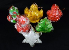 Bath Soap Ornaments ~ 6 Assorted Holiday Shapes w/Confetti Soap, Floral Scented - £19.54 GBP