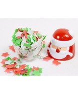 Holiday Bath Soap Shelf Ornament, Santa Head w/Confetti Soap, Light Flor... - $6.58 CAD