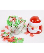 Holiday Bath Soap Shelf Ornament, Santa Head w/Confetti Soap, Light Flor... - £3.78 GBP