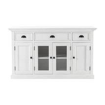 White Accent Cabinet With Glass Doors - $27,023.36 MXN