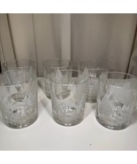 Vintage Avon Through The Woods Frosted Winter Sleigh Ride Low Ball Glass... - $31.52