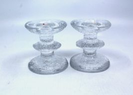 Iittala Finland Festivo Glass Candle Holder Timo Sarpaneva Vintage Set o... - $55.41