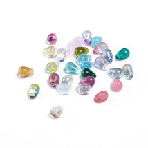 10 Teardrop Beads Czech Assorted Purple Mermaid Tears Jewelry Supplies 6mm - £3.27 GBP