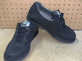 Mephisto Runoff Air Jet Shoes Womens Size 8.5 Black Nubuck Lace Up Caout... - $65.55