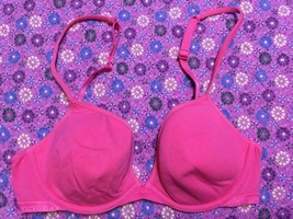Victoria&#39;s Secret Signature Plunge bra pink cotton 34B New - $18.80
