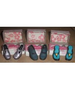 3 pairs of doll shoes by shoezies nib - £10.85 GBP