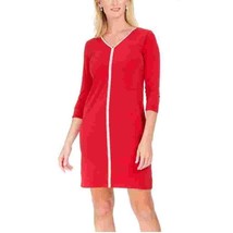 JM Collection Women S New Red Amore Embellished Knee Length Dress NWT DA66 - $34.29