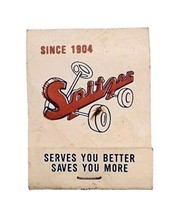 Vintage Spitzer Auto Store Car Sales Dealership Matchbook Advertising Ma... - £9.65 GBP