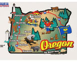 Oregon State Map Die Cut Sticker - $5.40