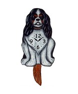 Gifted Parrot Tricolor King Charles Spaniel Pendulum Clock - £33.22 GBP