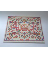 vintage from Denmark Copenhagen museum 8 paper place mats crewel design  - $30.26 CAD