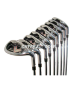 NEW BIG POWER MENS IRON STEEL SET GOLF CLUBS STIFF 667 - $323.58