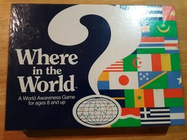 Aristoplay Where in the World Awareness Board Game Vintage Geography Data 90 New - £23.25 GBP