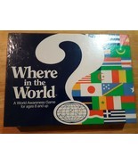 Aristoplay Where in the World Awareness Board Game Vintage Geography Data 90 New - £23.73 GBP