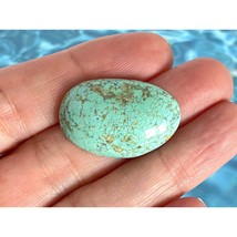 Natural Turquoise Stabilized Cabochon 29x19 mm Freeform Gemstone for Jewelry - £34.37 GBP