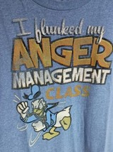 XL Men&#39;s Donald Duck I Flunked My Anger Management Class Disney Parks Tee Shirt  - £11.22 GBP