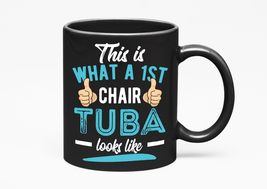 Make Your Mark Design Tuba Wind Instrument Player, Black 11oz Ceramic Mug - $21.77+