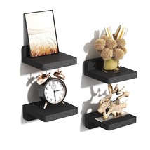 Small Floating Shelves Wall Mounted, 4 Inch Wood Shelf For Decoration And Storag - £18.76 GBP