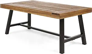 Christopher Knight Home Liton Indoor Acacia Wood Coffee Table, Sandblast... - $252.99
