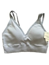 Tranquil &amp; True Plunge Ribbed Smocking Band Padded Bra Seamless Straps S... - $232.09 MXN
