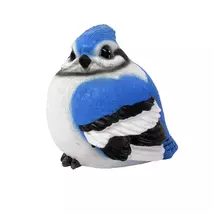Blue Jay Fat Bird Chirper for Yard and Garden Figurine - $26.00