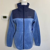 Columbia Women&#39;s Sawyer Rapids Overlay Full Zip Fleece Jacket Blue Dusk ... - £36.17 GBP