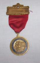 c1941 ILLINOIS STATE FEDERATION OF LABOR UNION CONVENTION MEDAL BADGE - £7.77 GBP