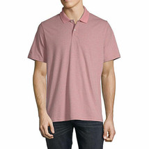 St. John&#39;s Bay Men&#39;s Short Sleeve Everyday Polo XX-LARGE Coral Stripe NEW - £13.97 GBP