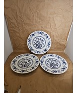 Royal Wessex 3 Blue Onion 10&quot; Dinner Scalloped Rim Decorative Plates - €24,00 EUR