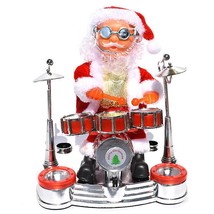 Santa Electric Music Doll Santa Claus Instrument Playing Christmas Decor... - £23.14 GBP