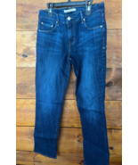 Levi&#39;s 505 Straight Leg Jeans Womens Size 28 Blue Denim Cotton 28x30 - $350.13 MXN