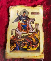 Orthodox Christian Icon of saint George, Eastern Christian Icon of Sveti... - $13.00
