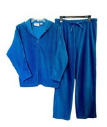 Maurie &amp; Eve Vintage Womens M Teal Blue Athleisure Hooded Jacket &amp; Pants... - €28,72 EUR