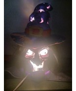 Vintage 1993 Halloween Light up Witch Trendmasters Foam Blow mold - $39.59