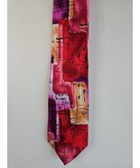 Jerry Garcia Red/Pink Street Sign Neck Tie, Fifty-Three, 100% Silk - $22.03 CAD