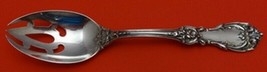 Burgundy by Reed and Barton Sterling Silver Serving Spoon Pierced Open End Orig - £108.73 GBP