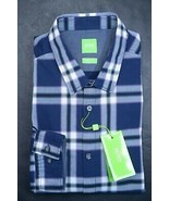 HUGO BOSS Uomo C-Bopaz Regular Blu Navy Controlli Cotone Sport Casual Ma... - $54.33