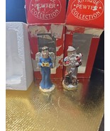Noelino Mini Pewter Angel &amp; Saint Nicholas Indonesia- Lot of 2 - $277.60 MXN