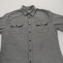 JACHS Men's Size Large Heavyweight Gray Cotton Blend Long Sleeve Shirt RN#123913 image 13