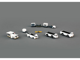 Airport Support Equipment Set of 10 pieces &quot;Gemini 200&quot; Series Diecast Models by - £42.66 GBP