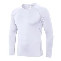 Men Quick Dry Running T-Shirt Compression Training Jogging  Long Sleeve  tshirt  - £88.62 GBP
