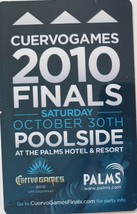 Cuervo Games Oct 30 2010 Finals at Palms Hotel &amp; Resort Las Vegas Room Key - £2.33 GBP