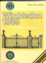 1989 Wimbledon Twelth Day program Graf Navratilova Becker - £49.00 GBP