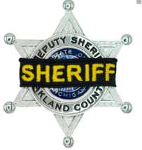 Sheriff Mourning Bands Sheriff Gold Lettering On Black Band 1/2&quot; W - $3.96